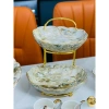 Hàng có sẵn FULL Set bát đĩa vân vàng gốm sứ decor cao cấp - Giá ưu đãi 280k 3