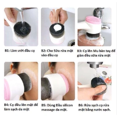Hàng Mới Về Cọ Rửa Mặt 2 Đầu Silicon Mềm Mịn - Massage Làm Sạch Da Sâu, 14,279₫ 6