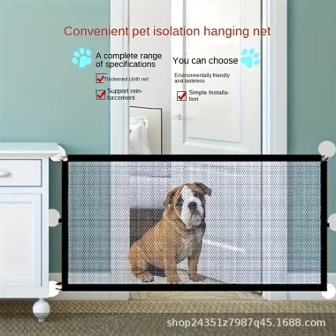 Hàng rào chó trong suốt di động gập lại Lưới cách ly không thủng, bảo vệ an toàn