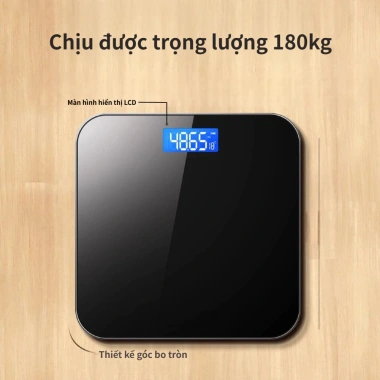 Hàng sẵn Cân Điện Tử Màn LED Chịu Tải 180kg Mặt Kính Cường Lực - Giá 125.000₫ 5