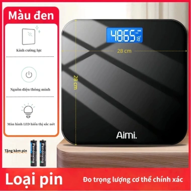 Hàng sẵn Cân Điện Tử Màn LED Chịu Tải 180kg Mặt Kính Cường Lực - Giá 125.000₫ 9