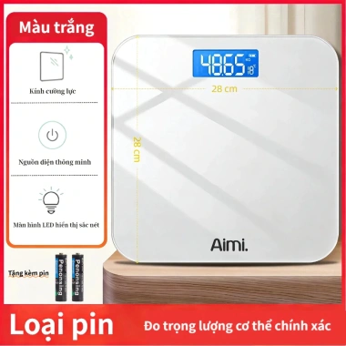 Hàng sẵn Cân Điện Tử Màn LED Chịu Tải 180kg Mặt Kính Cường Lực - Giá 125.000₫ 10