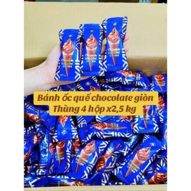 Hàng Tết Combo 500g Bánh Ốc Quế Socola - Nhân Kem Socola Giòn Ngon, Giá Giảm 27.500 VND