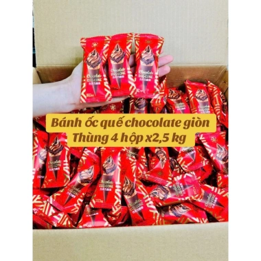 Hàng Tết Combo 500g Bánh Ốc Quế Socola - Nhân Kem Socola Giòn Ngon, Giá Giảm 27.500 VND