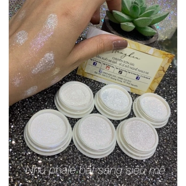 HangKiu Nhũ pha lê bắt sáng cao cấp 6 hũ - Trang điểm, makeup, ưu đãi 150k 4