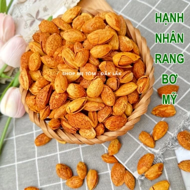 Hạnh nhân rang bơ Mỹ vỏ mỏng, mặn ngọt, tách vỏ ăn liền – 36.000₫, xuất hoá đơn công ty