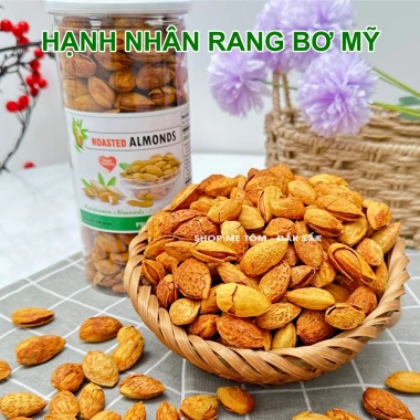 Hạnh nhân rang bơ Mỹ vỏ mỏng, mặn ngọt, tách vỏ ăn liền – 36.000₫, xuất hoá đơn công ty 5 Hạnh nhân rang bơ Mỹ vỏ mỏng, mặn ngọt, tách vỏ ăn liền – 36.000₫, xuất hoá đơn công ty 5