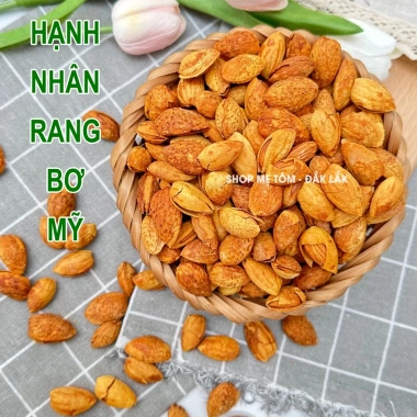 Hạnh nhân rang bơ Mỹ vỏ mỏng, mặn ngọt, tách vỏ ăn liền – 36.000₫, xuất hoá đơn công ty