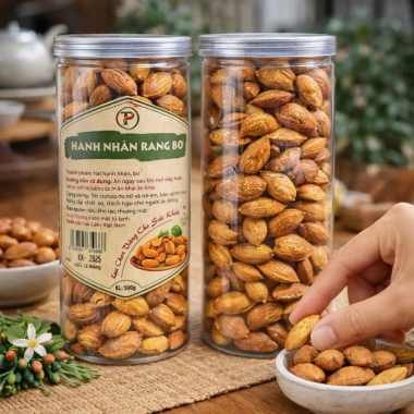 Hạnh Nhân Rang Bơ Siêu Dinh Dưỡng 100% Hạt Mới Vị Béo Thơm Ngon - Highland Farm 500g Giá Ưu Đãi 149.000₫