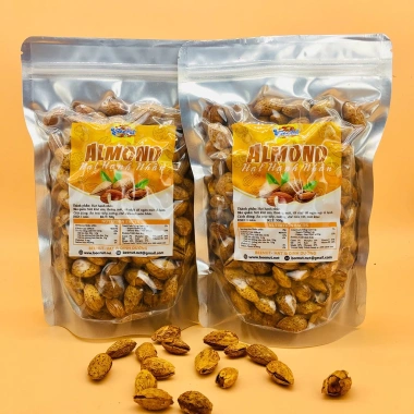 Hạnh nhân rang bơ vỏ mỏng BeeNut 1kg (Combo 2 phần 500g) Giá ưu đãi 296.000₫
