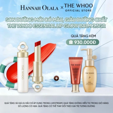 Hannah Olala Daily x Whoo Son dưỡng môi màu Whoo Lip Glow 3.3g Giá ưu đãi 920.000 VND 17 Hannah Olala Daily x Whoo Son dưỡng môi màu Whoo Lip Glow 3.3g Giá ưu đãi 920.000 VND 17