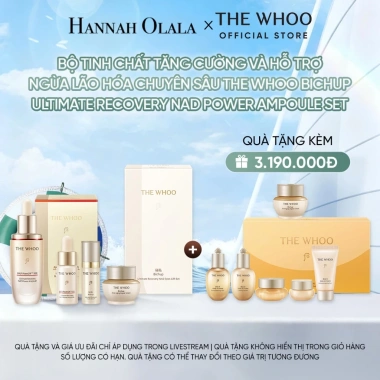 Hannah Olala Daily x Whoo Tinh Chất NAD Ampoule Bichup - Tăng Cường, Ngừa Lão Hóa, 2.9 triệu Hannah Olala Daily x Whoo Tinh Chất NAD Ampoule Bichup - Tăng Cường, Ngừa Lão Hóa, 2.9 triệu