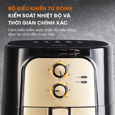 Hannah Olala x Gaabor AF65M-BK01A 6.5L Nồi chiên không dầu 1.400W Đối lưu 360 độ Giá 1 triệu
