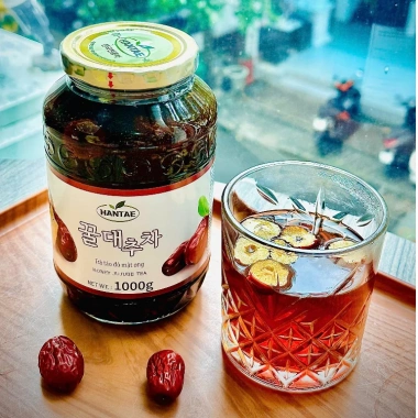 HANTAE Trà Táo Đỏ Mật Ong Nguyên Chất - Lọ 180k, Giúp Ngủ Ngon, Tăng Đề Kháng