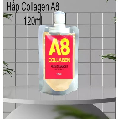 Hấp Collagen A8 120ml - Dưỡng da sâu, tăng đàn hồi, giảm nếp nhăn, giá chỉ 60.000 VND, giảm từ 75.000 VND Hấp Collagen A8 120ml - Dưỡng da sâu, tăng đàn hồi, giảm nếp nhăn, giá chỉ 60.000 VND, giảm từ 75.000 VND