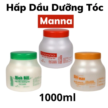 Hấp Dầu Dưỡng Tóc Manna 1.000ml - Phục hồi, bảo vệ tóc nhuộm, giảm giá 75.000đ