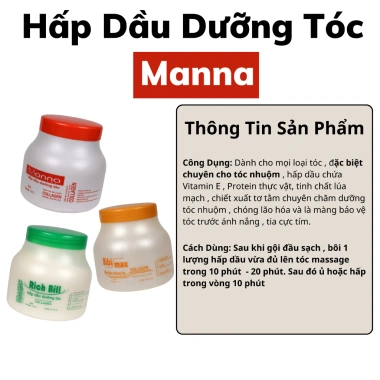 Hấp Dầu Dưỡng Tóc Manna 1.000ml - Phục hồi, bảo vệ tóc nhuộm, giảm giá 75.000đ