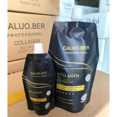 Hấp Dầu ủ Tóc Siêu Mượt Spa Collagen Caluober - Dưỡng ẩm sâu, giảm gãy rụng, chỉ 175.000₫
