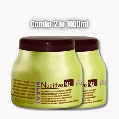 Hấp Phục Hồi Tóc BES Silkat N3 500ml-1.000ml - Dưỡng tái cấu trúc, phục hồi mạnh mẽ tóc hư tổn giảm giá 528.000 VND 13