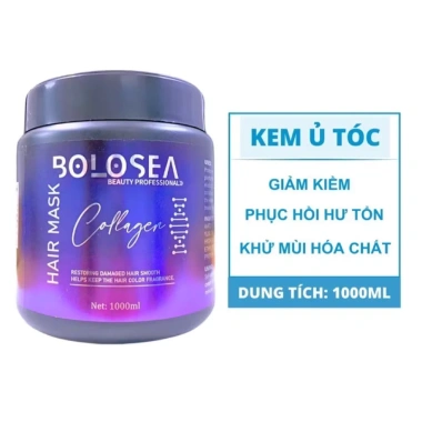 Hấp ủ tóc Bolosea - Khử kiềm, phục hồi tóc ép uốn nhuộm, thơm ngọt, siêu mượt 8