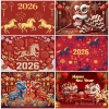 Happy Tết Nguyên Đán 2.026 Sư Tử Vàng Đỏ Đèn Lồng Phông Nền Lễ Hội Giá 341,977 VND