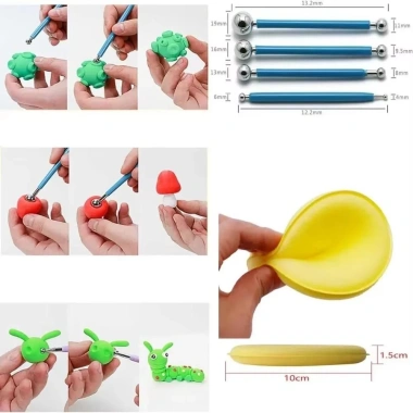 HAPPYLEAF 4 Dụng cụ đất sét: Mô hình, trang trí bánh, gốm kim loại, 63.470 VND 7 HAPPYLEAF 4 Dụng cụ đất sét: Mô hình, trang trí bánh, gốm kim loại, 63.470 VND 7