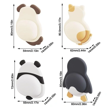 HAPPYLEAF Nút Chặn Cửa 1/2 Cái + Tấm Chống Sốc Tự Dính – Chống Va Chạm, Tắt Tiếng, Không Trơn Trượt, Tay Cầm Cao Su Mềm 3 HAPPYLEAF Nút Chặn Cửa 1/2 Cái + Tấm Chống Sốc Tự Dính – Chống Va Chạm, Tắt Tiếng, Không Trơn Trượt, Tay Cầm Cao Su Mềm 3