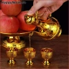 HAPPYNOOK Golden Temple Cup Ấm trà & Kính rượu vang cổ điển trang trí gia đình, chỉ 20.700₫