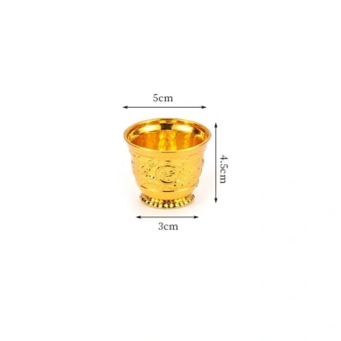 HAPPYNOOK Golden Temple Cup Ấm trà & Kính rượu vang cổ điển trang trí gia đình, chỉ 20.700₫ 10
