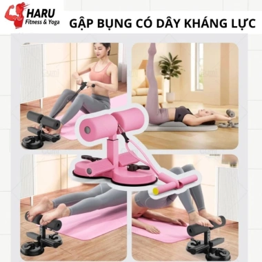 Haru HR10 Thiết Bị Tập Bụng Đa Năng 2 in 1 Nhỏ Gọn, Dây Kháng Lực, Tập Eo Tay Bụng Tại Nhà 115k
