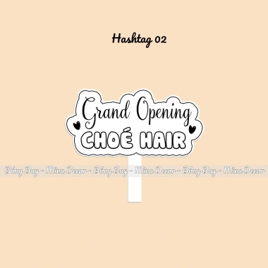 Hashtag Khai Trương Cửa Hàng - Chụp Ảnh Check‑in, Giá chỉ 46k, Giảm ngay