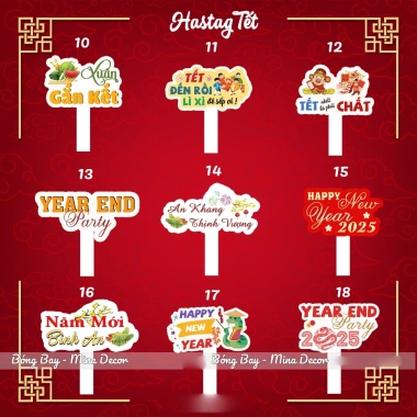 Hashtag Tết 2.026 - Bộ hashtag chụp hình năm mới, tiệc cuối năm, tất niên chỉ 26.000₫ (giá gốc 32.500₫)