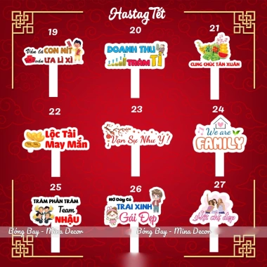 Hashtag Tết 2.026 - Bộ hashtag chụp hình năm mới, tiệc cuối năm, tất niên chỉ 26.000₫ (giá gốc 32.500₫)
