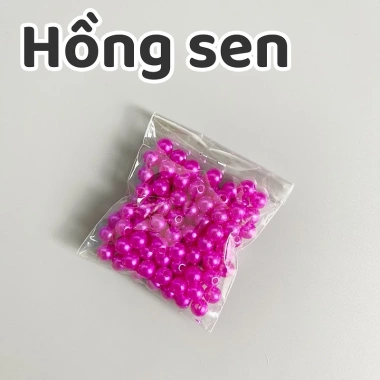 Hạt Bẹt, Hạt Cườm, Hạt Ngọc Trai Nhựa Có Lỗ Nhiều Màu 10g - Giá 15.000đ 11 Hạt Bẹt, Hạt Cườm, Hạt Ngọc Trai Nhựa Có Lỗ Nhiều Màu 10g - Giá 15.000đ 11