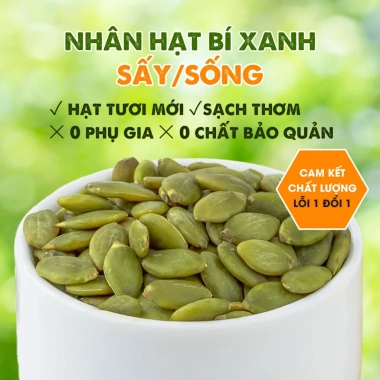 Hạt bí ăn liền Tết bí xanh Mông Cổ sạch không chất bảo quản 250/500gr Lazen