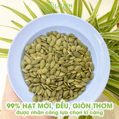 Hạt bí ăn liền Tết bí xanh Mông Cổ sạch không chất bảo quản 250/500gr Lazen