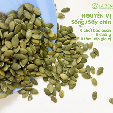 Hạt bí ăn liền Tết bí xanh Mông Cổ sạch không chất bảo quản 250/500gr Lazen