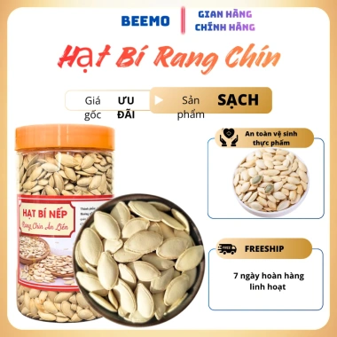 Hạt bí ngô nếp sấy chín ăn liền thơm ngon, bùi béo - Đồ ăn vặt sức khỏe, quà Tết 43.000₫