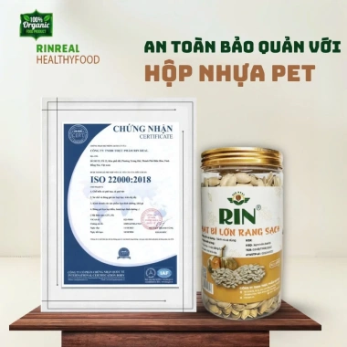 Hạt bí rang muối RIN REAL – Không tẩy, thơm béo, giòn mẩy, tốt cho sức khỏe, giá 34.000 VND