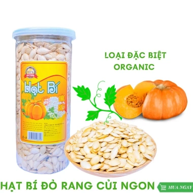 Hạt bí rang tay 450g - Thơm ngon, bùi, giòn, hạt chắc, giá chỉ 54.566₫