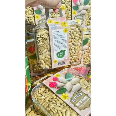 Hạt bí trắng rang tay mẫu Tết 450g - Giòn tan, vị thơm, giảm giá 104.500₫