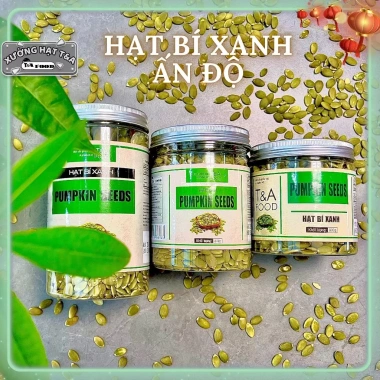 Hạt Bí Xanh Ấn Độ 500gr Cao Cấp Loại 1 - Sấy Giòn Tự Nhiên, Ăn Thô, Giá 55.000đ CHỢ HẠT T&A