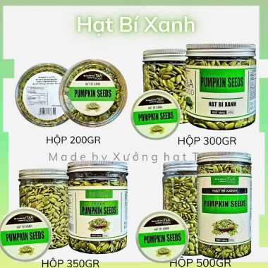 Hạt Bí Xanh Ấn Độ 500gr Cao Cấp Loại 1 - Sấy Giòn Tự Nhiên, Ăn Thô, Giá 55.000đ CHỢ HẠT T&A 10 Hạt Bí Xanh Ấn Độ 500gr Cao Cấp Loại 1 - Sấy Giòn Tự Nhiên, Ăn Thô, Giá 55.000đ CHỢ HẠT T&A 10