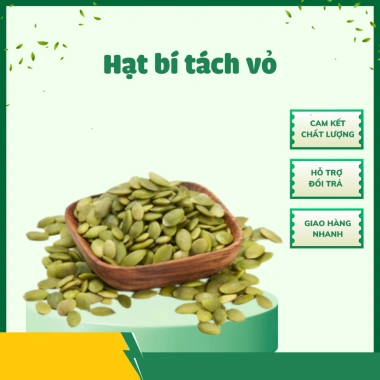 Hạt bí xanh bóc vỏ không vỡ 100g - Nguyên liệu kẹo nougat, giảm còn 24.000 VND