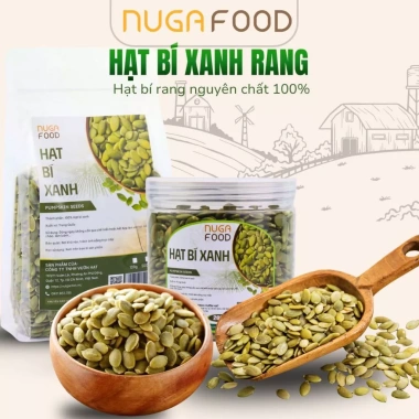 Hạt bí xanh rang mộc NUGAFOOD tách vỏ nội Mông giòn nguyên vị giảm giá 79.550₫