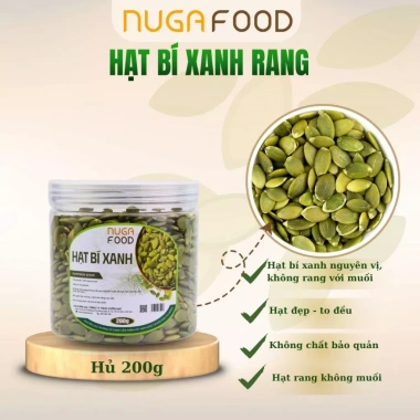 Hạt bí xanh rang mộc NUGAFOOD tách vỏ nội Mông giòn nguyên vị giảm giá 79.550₫