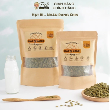 Hạt Bí Xanh Tách Vỏ POLINUTS Nhân Rang Chín Ăn Liền 200g 500g Giá Ưu Đãi 160k