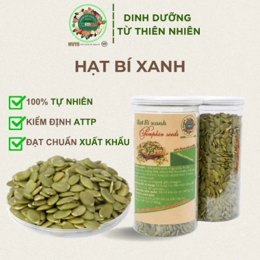 Hạt Bí Xanh Tách Vỏ TA Food 500gr Rang Giòn, Nguyên Vị, Giàu Dinh Dưỡng, An Toàn, 40.000 Hạt Bí Xanh Tách Vỏ TA Food 500gr Rang Giòn, Nguyên Vị, Giàu Dinh Dưỡng, An Toàn, 40.000