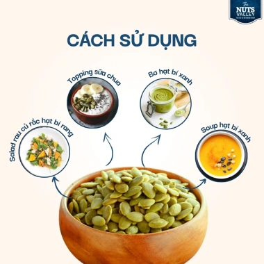 Hạt bí xanh tách vỏ tươi và rang snack ăn vặt, làm bánh, trộn salad Tết 2.026 6 Hạt bí xanh tách vỏ tươi và rang snack ăn vặt, làm bánh, trộn salad Tết 2.026 6