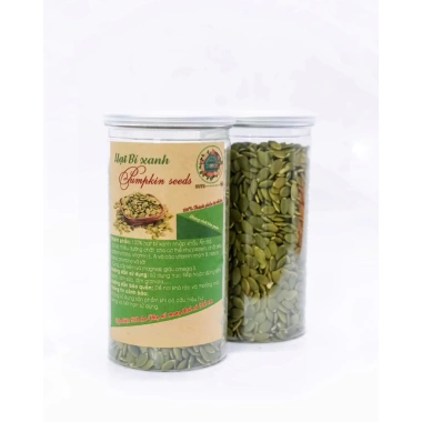 Hạt bí xanh Trần Anh Food 500g sấy chín tách vỏ nguyên vị, thơm giòn nhập khẩu